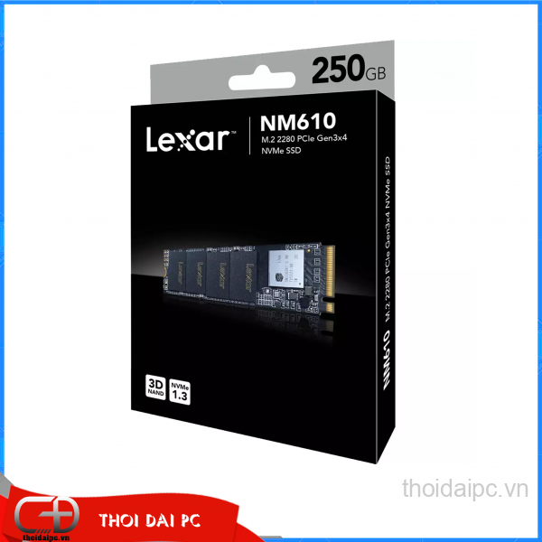 SSD Lexar NM610 M.2 PCIe Gen3 x4 NVMe 250GB 